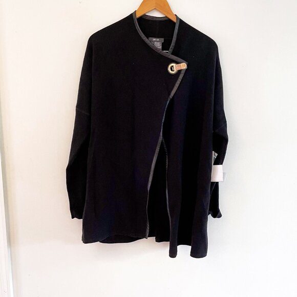 NWT Per Se Inverness Black Cardigan, Size Large - Picture 1 of 5